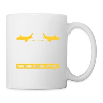 Flugbegleiter Papa Stewardess Flugbegleiter - Tasse - Weiß - Rechts
