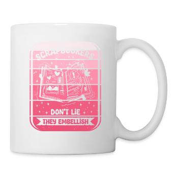 Les scrapbookers n’aiment pas embellir l’album - Mug blanc - blanc - Droite