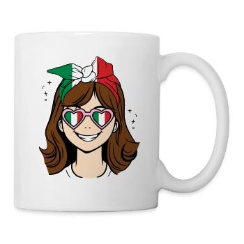 Italian Girl Italy ragazza italiana Women Mom - Mug - white - Right
