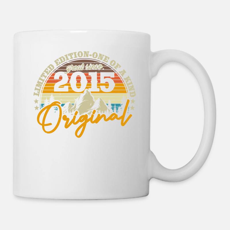 Retro Geburtstagsgeschenk Kalender 2015 - Tasse - Weiß