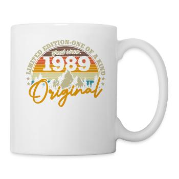 Elegant birthday present from 1989 - Mug - white - Right