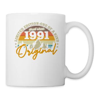 Retro 1991 Birthday Gift - Mug - white - Right