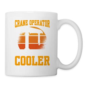 Crane Operator Like A Regular Dad But Cooler - Mug - white - Right