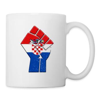 Croatia Flag Croatian Country Pride Native Family - Mug - white - Right