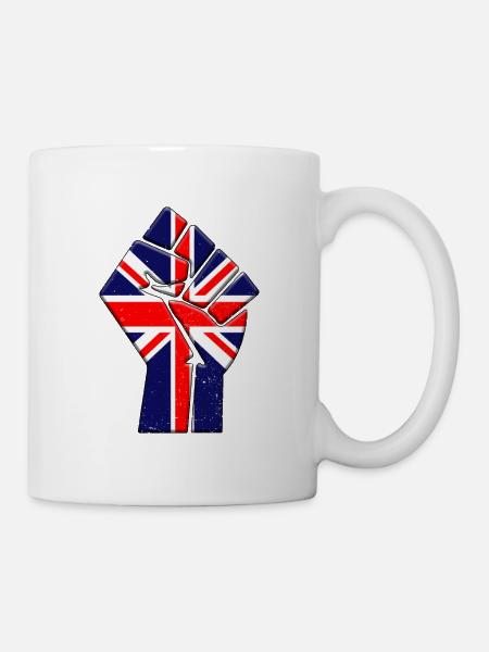 United Kindgom Flag British UK Country Pride - Mug blanc - blanc