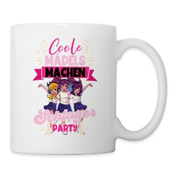 Coole Mädels Machen Schlager - Tasse - Weiß - Rechts