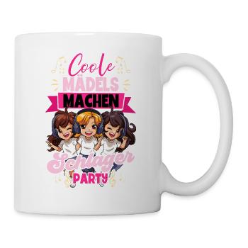 Coole Mädels Machen Schlager - Tasse - Weiß - Rechts