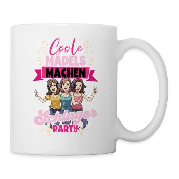 Coole Mädels Machen Schlager - Tasse - Weiß - Rechts