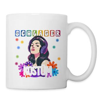 Das Ist Mein Schlager Kostüm - Tasse - Weiß - Rechts