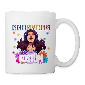Das Ist Mein Schlager Kostüm - Tasse - Weiß - Rechts