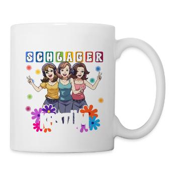 Das Ist Mein Schlager Kostüm - Tasse - Weiß - Rechts