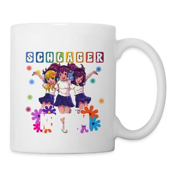 Das Ist Mein Schlager Kostüm - Tasse - Weiß - Rechts