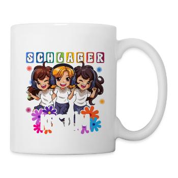 Das Ist Mein Schlager Kostüm - Tasse - Weiß - Rechts