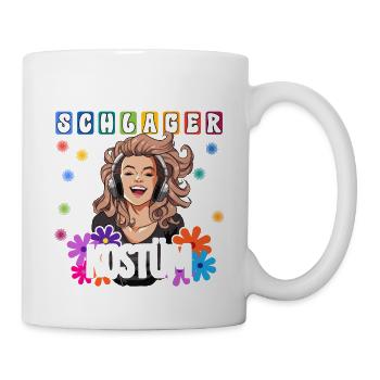 Das Ist Mein Schlager Kostüm - Tasse - Weiß - Rechts