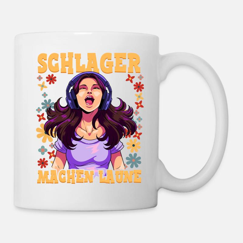 Schlager - Tasse - Weiß