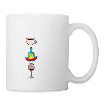 My Needs Are Simple, Coffee Yoga Wine 4 - Tasse - Weiß - Rechts