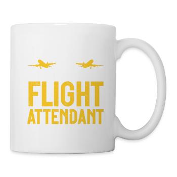 Flugbegleiter Papa Stewardess Flugbegleiter - Tasse - Weiß - Rechts