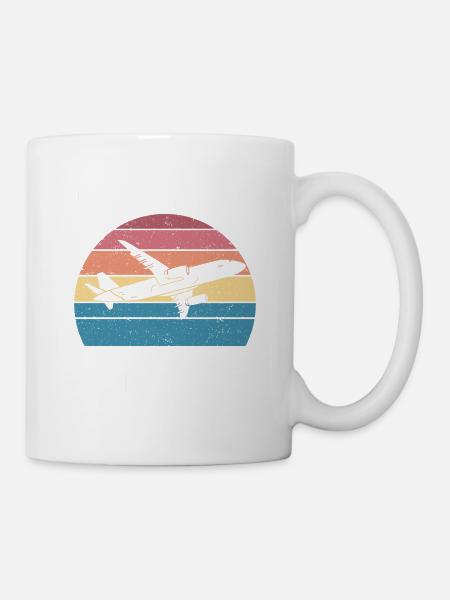 Flugbegleiter Papa Stewardess Flugbegleiter - Tasse - Weiß