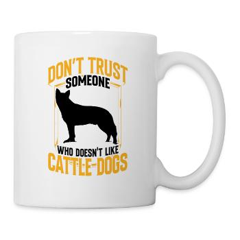 Ne faites pas confiance à Australian Cattle Dog - Mug blanc - blanc - Droite