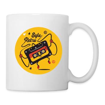 Retro cassette style 70 with humor style BD - Mug - white - Right