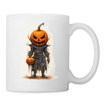 Halloween Jack O Lantern Skull Pumpkin - Mug - white - Right