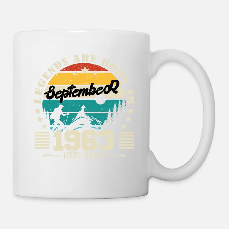 Septembre 1963. Cadeau anniversaire septembre 1963 - Mug blanc - blanc