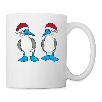 Blue-footed booby Christmas - Mug - white - Right