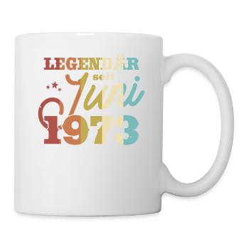 Nostalgie Geburtstag 1973 - Tasse - Weiß - Rechts