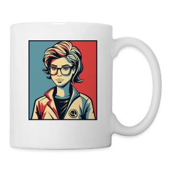 Steminist Portriat STEM Scientist Empowering - Mug - white - Right