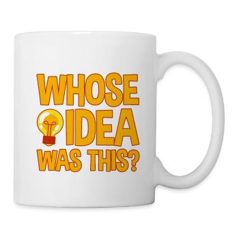 dont l’idée était cette 4 - Mug blanc - blanc - Droite