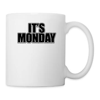 Funny Black Monday Weekly Prank Day Cool Jokes Pun - Mug - white - Right