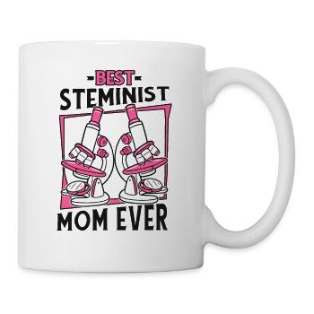 Best Steminist Mom Ever Scientist Empowering - Mug - white - Right
