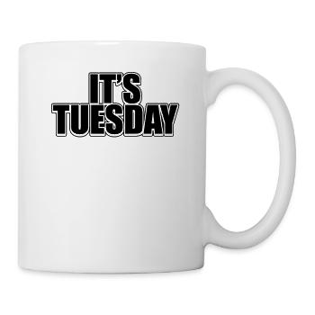 Funny Black Tuesday Weekly Prank Day Cool Jokes - Mug - white - Right