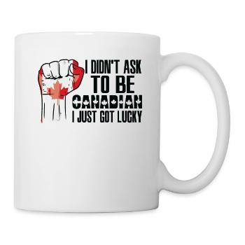 Fierté canadienne Drapeau canadien cultivé - Mug blanc - blanc - Droite
