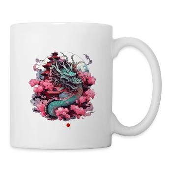 Tokyo Asia 80s Japanese Retro Dragon Dragon - Mug - white - Right