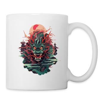 Tokyo Asie 80s Dragon Dragon Rétro Japonais - Mug blanc - blanc - Droite