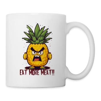 Angry Pineapple: Eat More Meat - Mug - white - Right