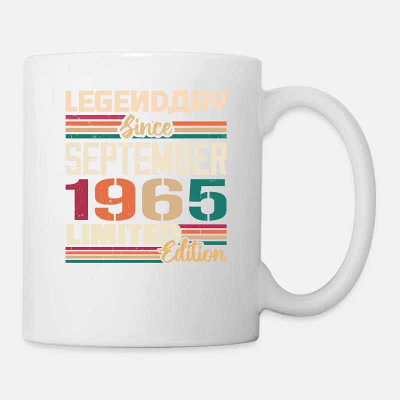 September 1965 Jubiläum 1965 September Geschenk - Tasse - Weiß