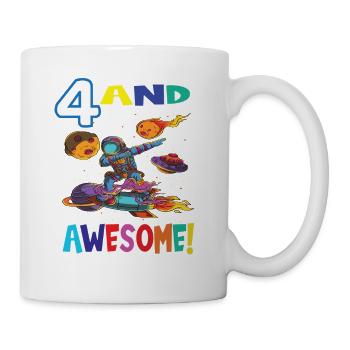 4 Et un astronaute d’anniversaire génial - Mug blanc - blanc - Droite