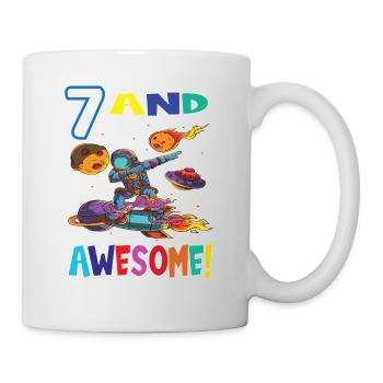 7 Et un astronaute d’anniversaire génial - Mug blanc - blanc - Droite