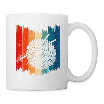 Retro Crochet Vintage Crochet - Mug - white - Right