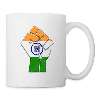 Drapeau de l’Inde Pays indien Fierté Famille autochtone - Mug blanc - blanc - Droite