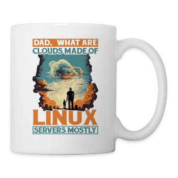 What Are Clouds Made Of, Linux Servers Mostly 12 - Mug - white - Right