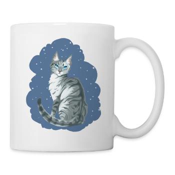 Ivypool Ivy Lake Grey Cat Snow Warriors Cat - Mug - white - Right