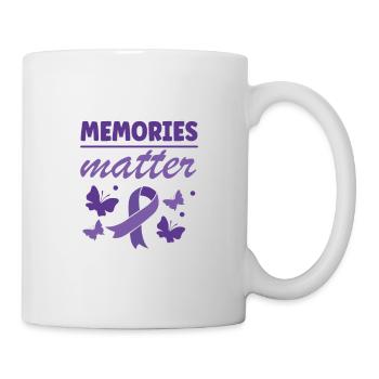 Les souvenirs sont pour tous les partisans de la maladie d’Alzheimer - Mug blanc - blanc - Droite