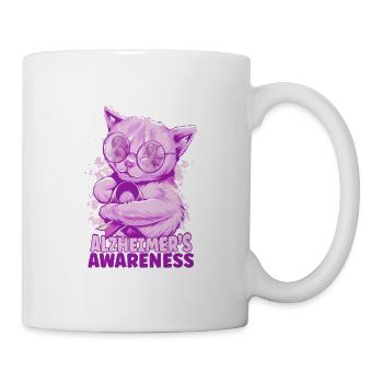 Petit chat - Sensibilisation à la maladie d’Alzheimer - Mug blanc - blanc - Droite