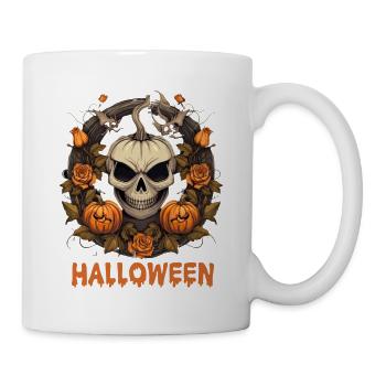 Bad Pumpkin Böser Kürbis Halloween - Tasse - Weiß - Rechts
