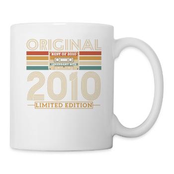 Chemise d’anniversaire vintage emblématique des années 2010 - Mug blanc - blanc - Droite