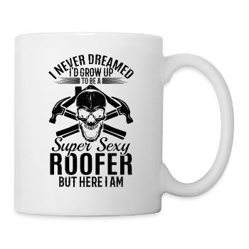Je n’ai jamais rêvé que je grandirais pour devenir un Roo super sexy - Mug blanc - blanc - Droite