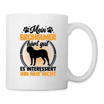Mon Broholmer entend bien Broholmer - Mug blanc - blanc - Droite